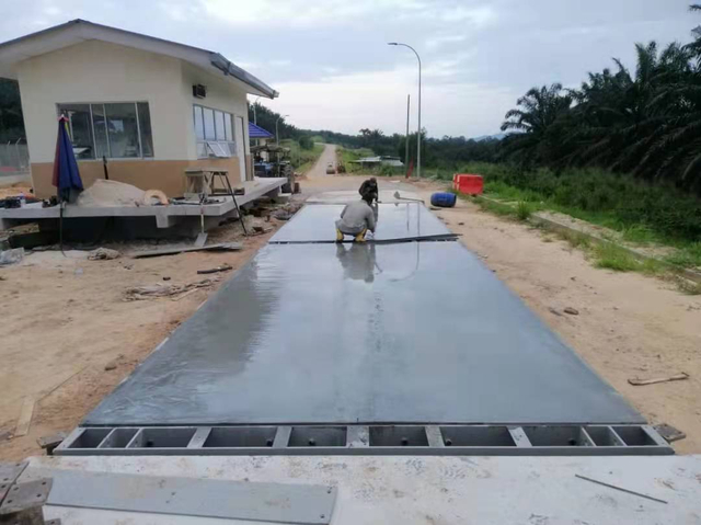 Pesaje para la cubierta de concreto